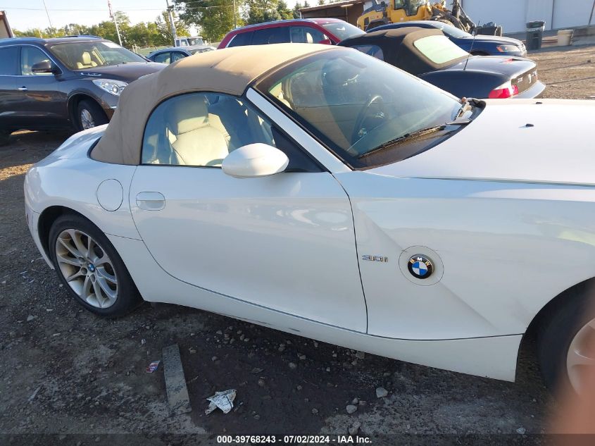 2008 BMW Z4 3.0I VIN: 4USBU33508LW75681 Lot: 39768243