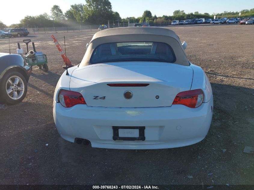 2008 BMW Z4 3.0I VIN: 4USBU33508LW75681 Lot: 39768243