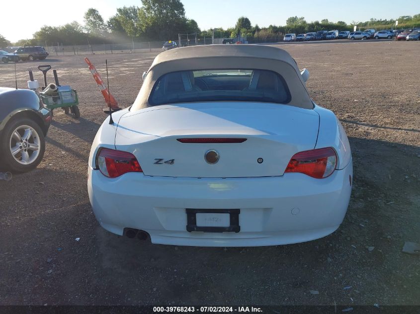 2008 BMW Z4 3.0I VIN: 4USBU33508LW75681 Lot: 39768243