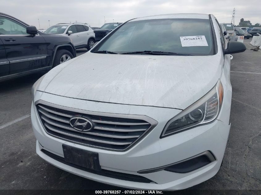 2016 Hyundai Sonata Se VIN: 5NPE24AF7GH407756 Lot: 39768257