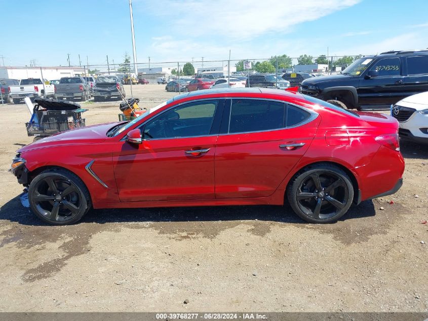 2019 Genesis G70 2.0T Advanced VIN: KMTG44LA7KU025683 Lot: 39768277