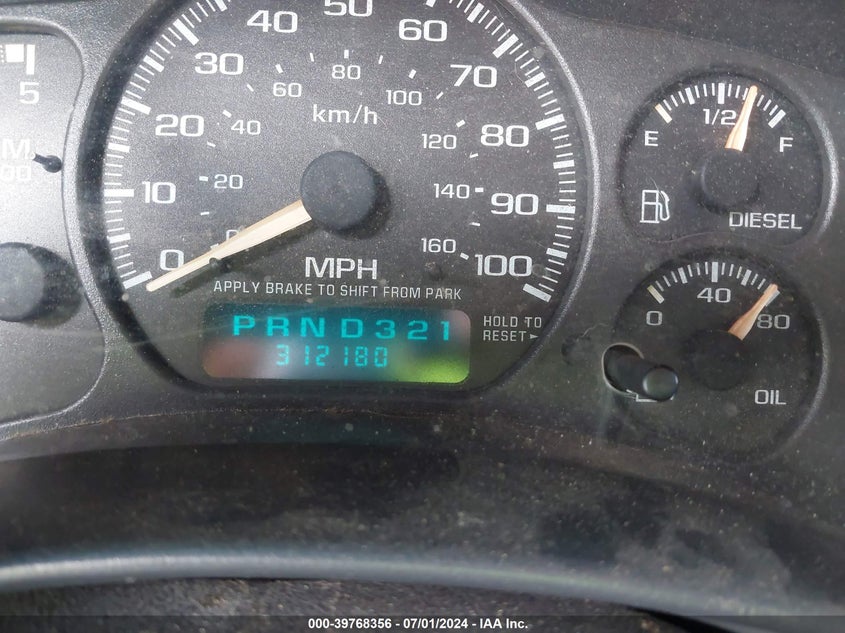 2001 Chevrolet Silverado 3500 Ls VIN: 1GCJK33121F197465 Lot: 39768356