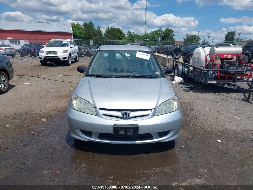 2004 Honda Civic Vp VIN: 1HGES16344L009040 Lot: 39768386