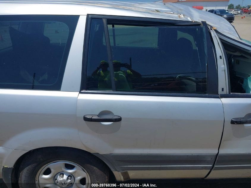 2003 Honda Pilot Lx VIN: 2HKYF18133H535559 Lot: 39768396