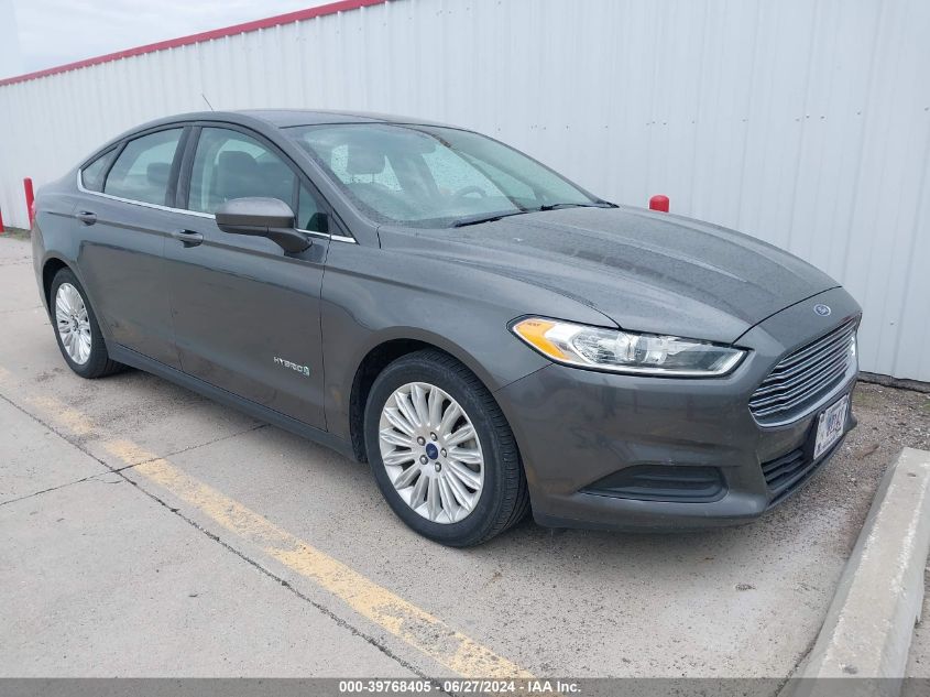 2016 Ford Fusion Hybrid S VIN: 3FA6P0UU1GR392571 Lot: 39768405