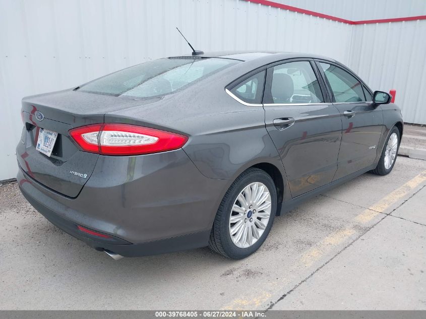 2016 Ford Fusion Hybrid S VIN: 3FA6P0UU1GR392571 Lot: 39768405