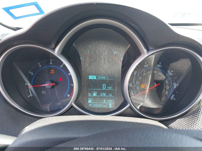 2013 Chevrolet Cruze 1Lt Auto VIN: 1G1PC5SB5D7290050 Lot: 39768430