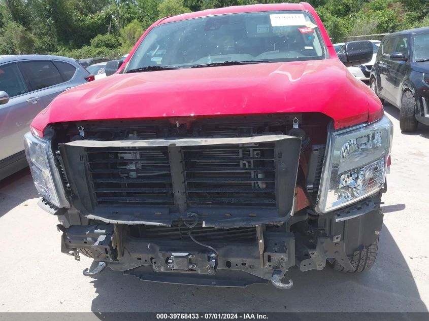 2022 Nissan Titan Sv 4X4 VIN: 1N6AA1ED2NN101390 Lot: 39768433