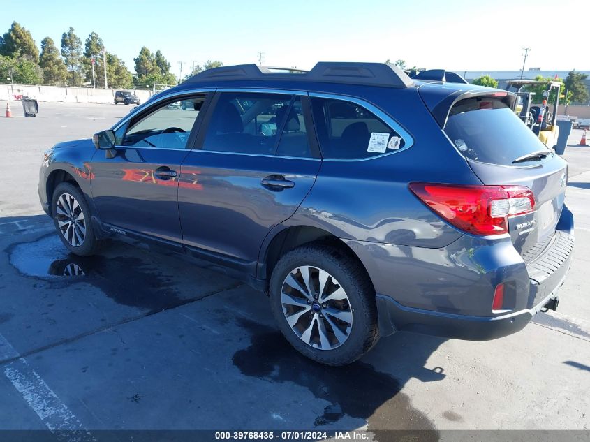 2017 Subaru Outback 2.5I Limited VIN: 4S4BSANC6H3420265 Lot: 39768435