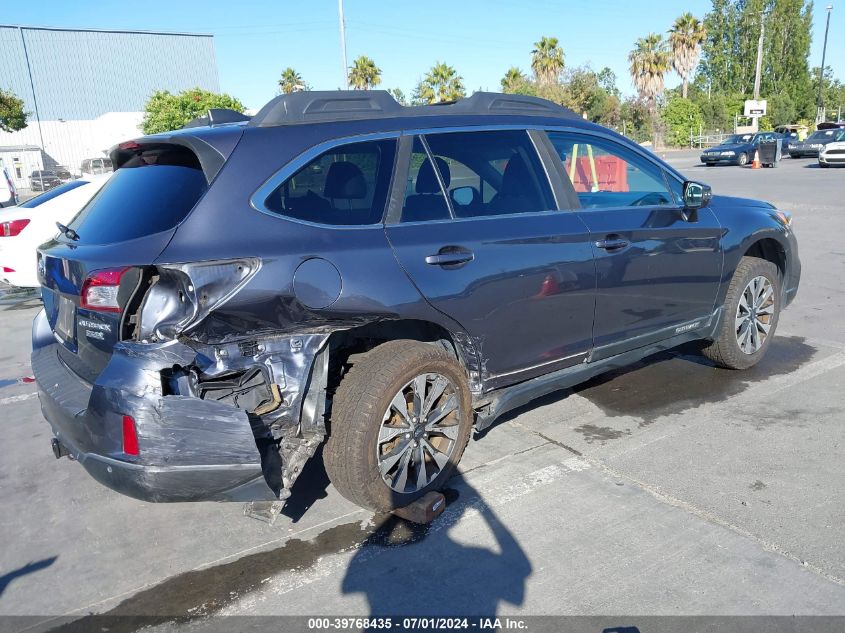 2017 Subaru Outback 2.5I Limited VIN: 4S4BSANC6H3420265 Lot: 39768435