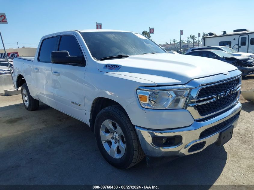 2021 Ram 1500 Big Horn 4X4 6'4 Box VIN: 1C6SRFMM4MN657138 Lot: 39768438