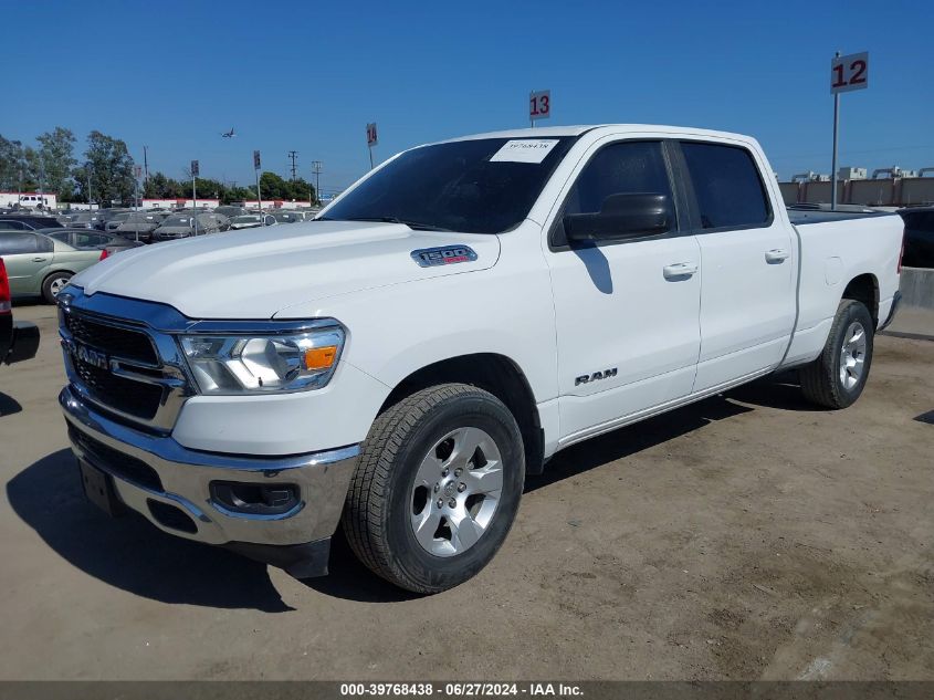 2021 Ram 1500 Big Horn 4X4 6'4 Box VIN: 1C6SRFMM4MN657138 Lot: 39768438