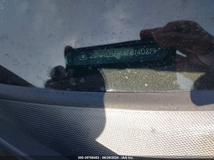 2015 Chevrolet Equinox 1Lt VIN: 2GNALBEK4F6140819 Lot: 39768453