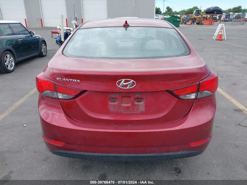 5NPDH4AE2GH678743 2016 Hyundai Elantra Se