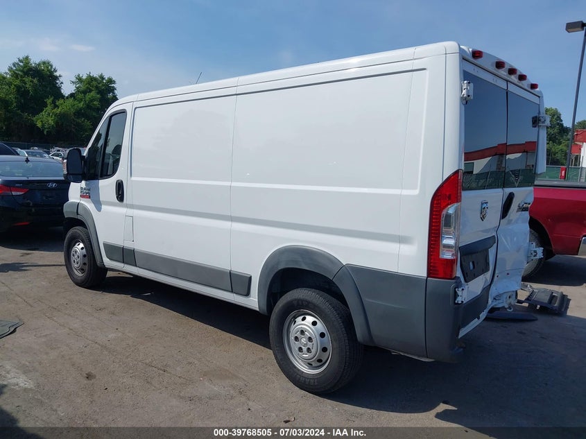 2017 RAM PROMASTER 1500 LOW ROOF 136 WB - 3C6TRVAG9HE518761