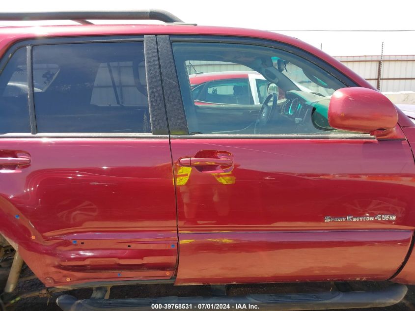 2006 Toyota 4Runner Sr5 Sport V8 VIN: JTEBT14R968033406 Lot: 39768531