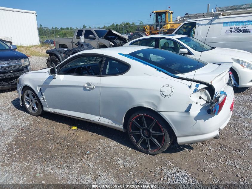 2005 Hyundai Tiburon Gt/Se VIN: KMHHN65F95U169000 Lot: 39768534