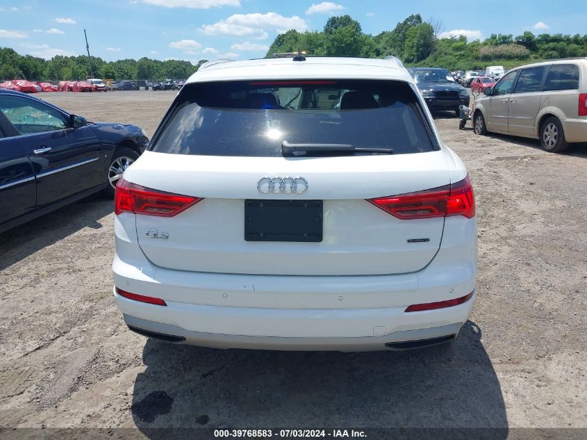 2020 Audi Q3 Premium 45 Tfsi Quattro Tiptronic VIN: WA1AECF39L1010852 Lot: 39768583