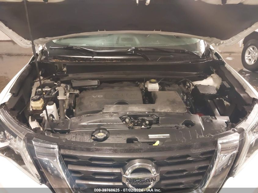 2019 Nissan Pathfinder S VIN: 5N1DR2MM6KC622180 Lot: 39768625