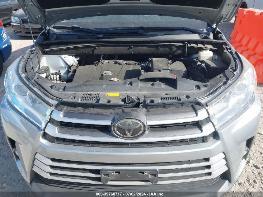 2018 Toyota Highlander Xle VIN: 5TDKZRFHXJS286759 Lot: 39768717