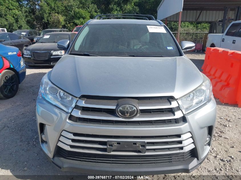 2018 Toyota Highlander Xle VIN: 5TDKZRFHXJS286759 Lot: 39768717