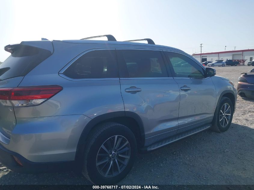 2018 Toyota Highlander Xle VIN: 5TDKZRFHXJS286759 Lot: 39768717