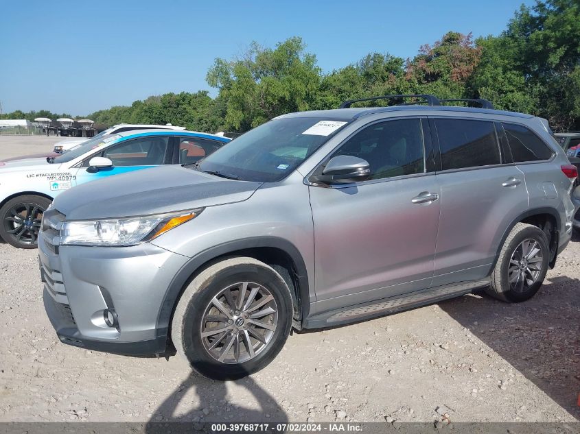 2018 Toyota Highlander Xle VIN: 5TDKZRFHXJS286759 Lot: 39768717