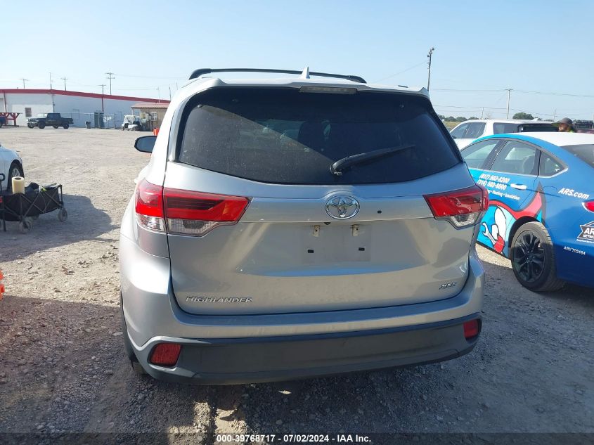 2018 Toyota Highlander Xle VIN: 5TDKZRFHXJS286759 Lot: 39768717