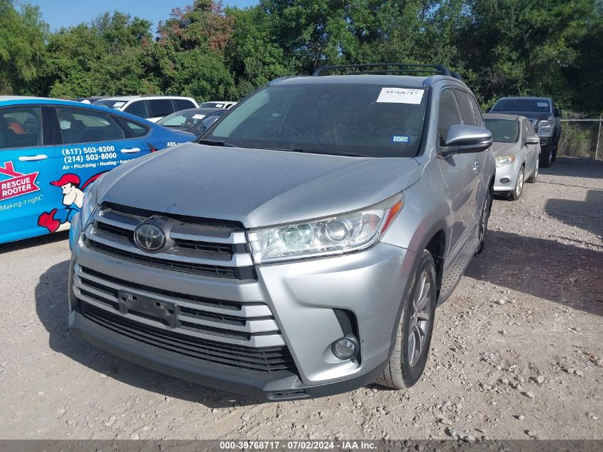 2018 Toyota Highlander Xle VIN: 5TDKZRFHXJS286759 Lot: 39768717