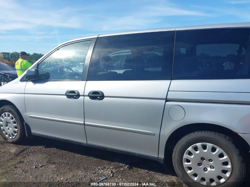 2002 Honda Odyssey Lx VIN: 2HKRL18542H547279 Lot: 39768730