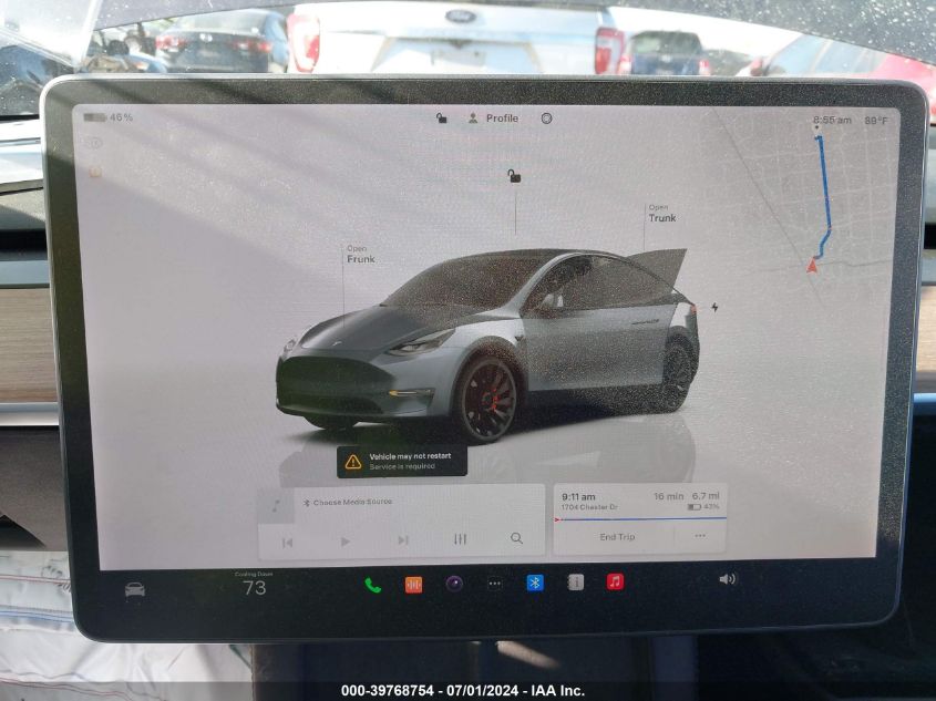 2022 TESLA MODEL Y - 7SAYGDEF8NF396192