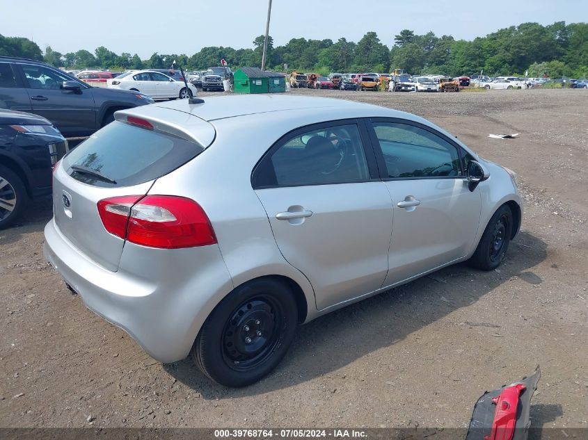 2014 Kia Rio Lx VIN: KNADM5A34E6415884 Lot: 39768764