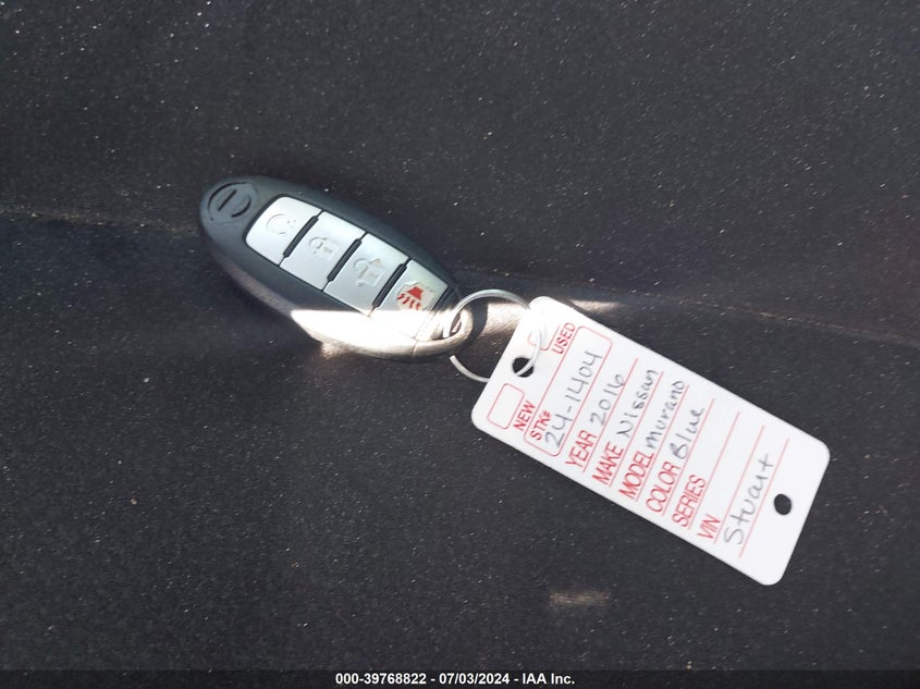 2016 Nissan Murano S VIN: 5N1AZ2MH2GN145118 Lot: 39768822