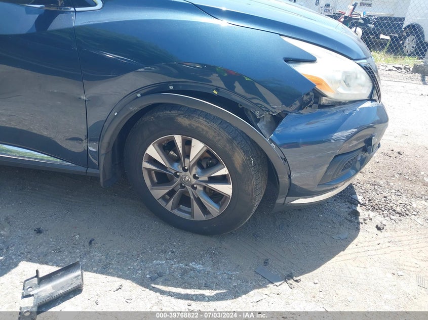 2016 Nissan Murano S VIN: 5N1AZ2MH2GN145118 Lot: 39768822
