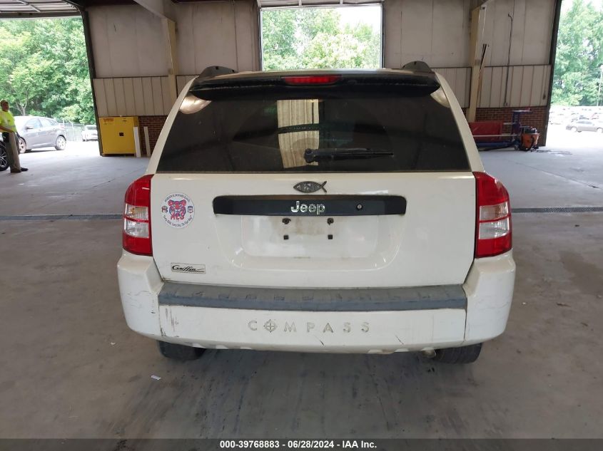 2008 Jeep Compass Sport VIN: 1J8FT47W78D544396 Lot: 39768883