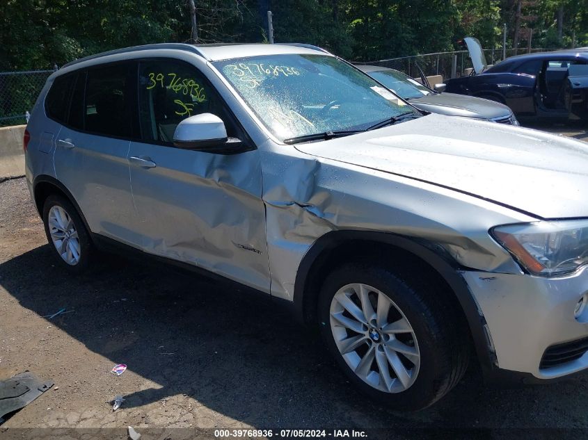 2016 BMW X3 xDrive28I VIN: 5UXWX9C50G0D73844 Lot: 39768936