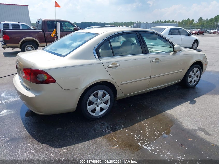 2006 Kia Optima Ex (New)/Lx (New) VIN: KNAGE123665022445 Lot: 39768952