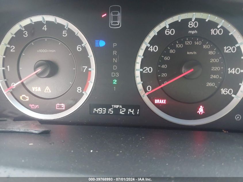 2009 Honda Accord 2.4 Ex-L VIN: 1HGCP26879A117746 Lot: 39768993