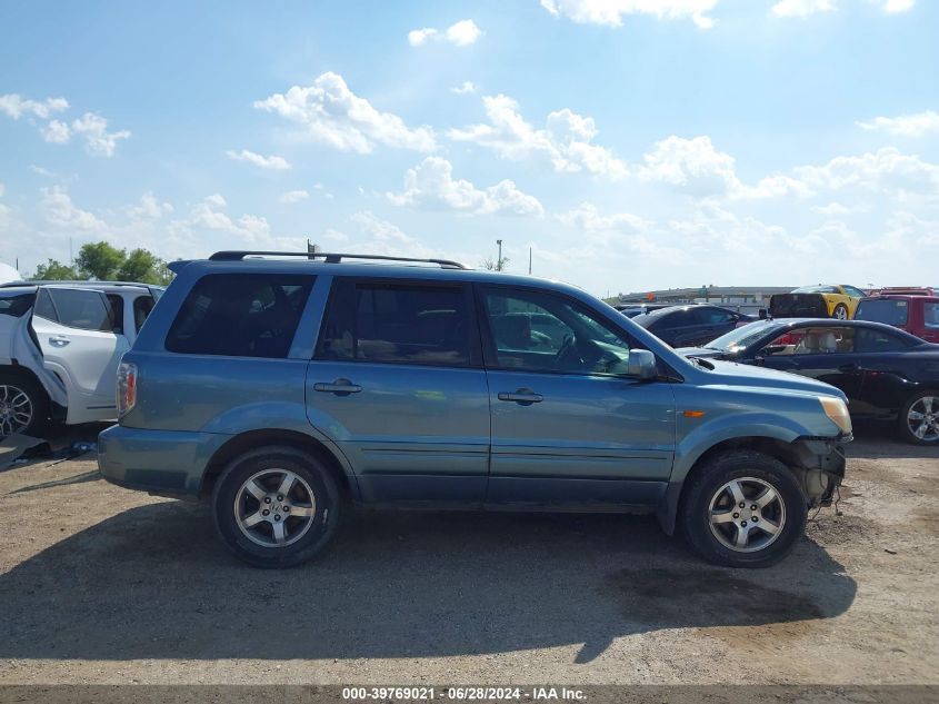 2007 Honda Pilot Ex-L VIN: 5FNYF28567B015210 Lot: 39769021