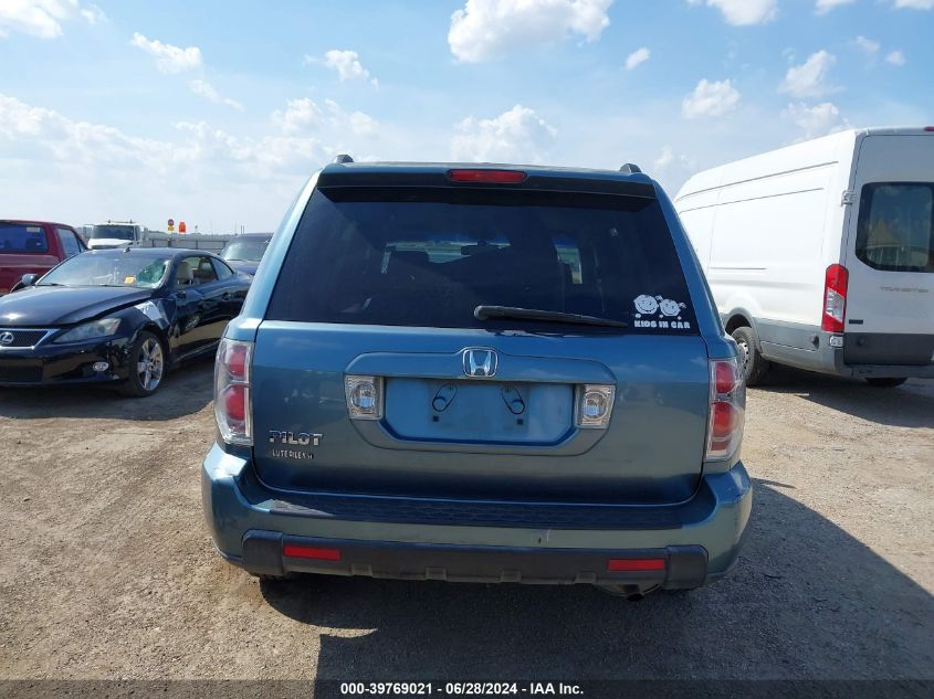 2007 Honda Pilot Ex-L VIN: 5FNYF28567B015210 Lot: 39769021