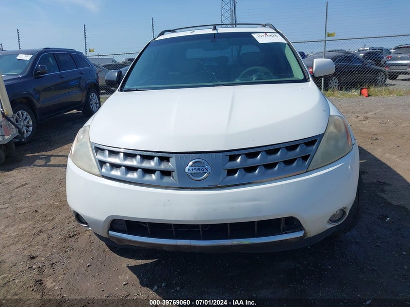 2007 Nissan Murano Sl VIN: JN8AZ08T87W516403 Lot: 39769060