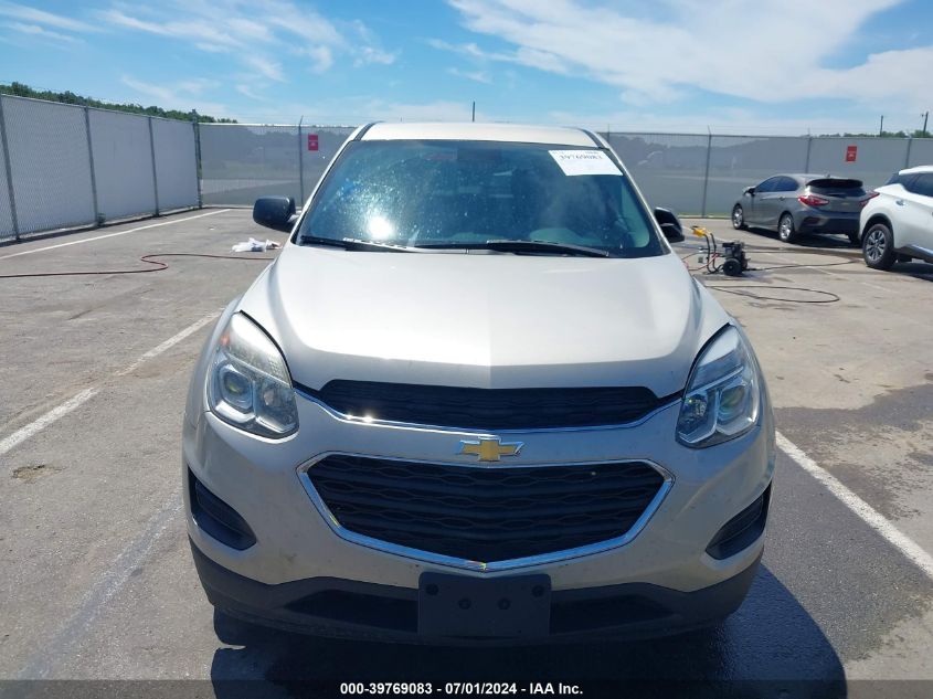 2016 Chevrolet Equinox Ls VIN: 1GNALBEK8GZ101527 Lot: 39769083