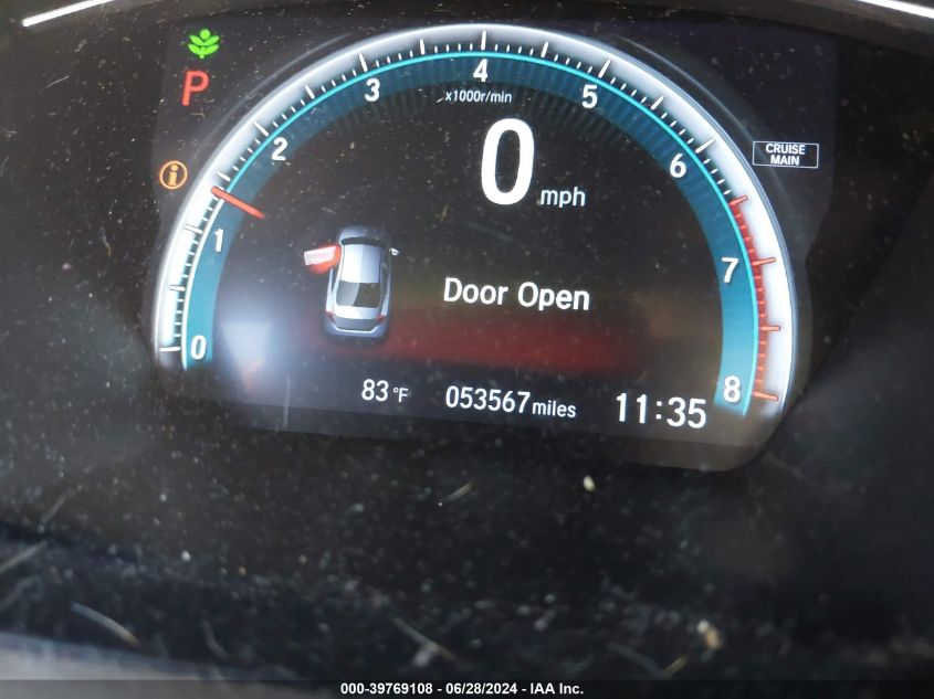 2018 Honda Civic Ex-T VIN: JHMFC1F37JX034100 Lot: 39769108