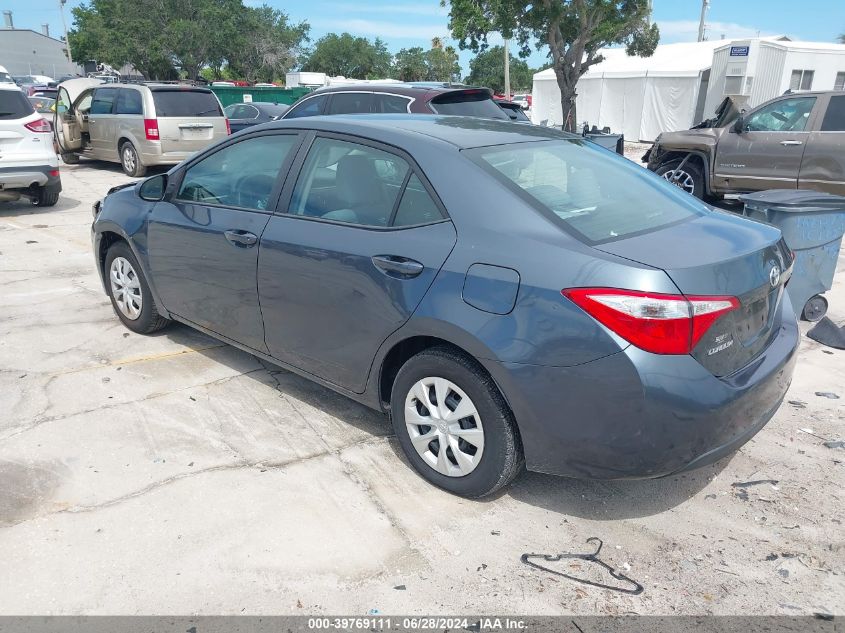 2015 Toyota Corolla L VIN: 2T1BURHE3FC242846 Lot: 39769111