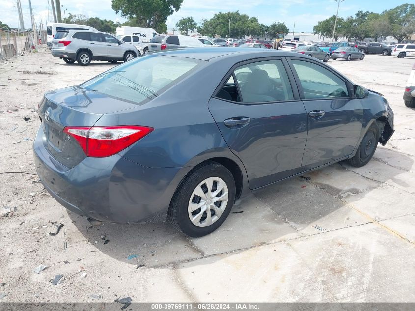 2015 Toyota Corolla L VIN: 2T1BURHE3FC242846 Lot: 39769111