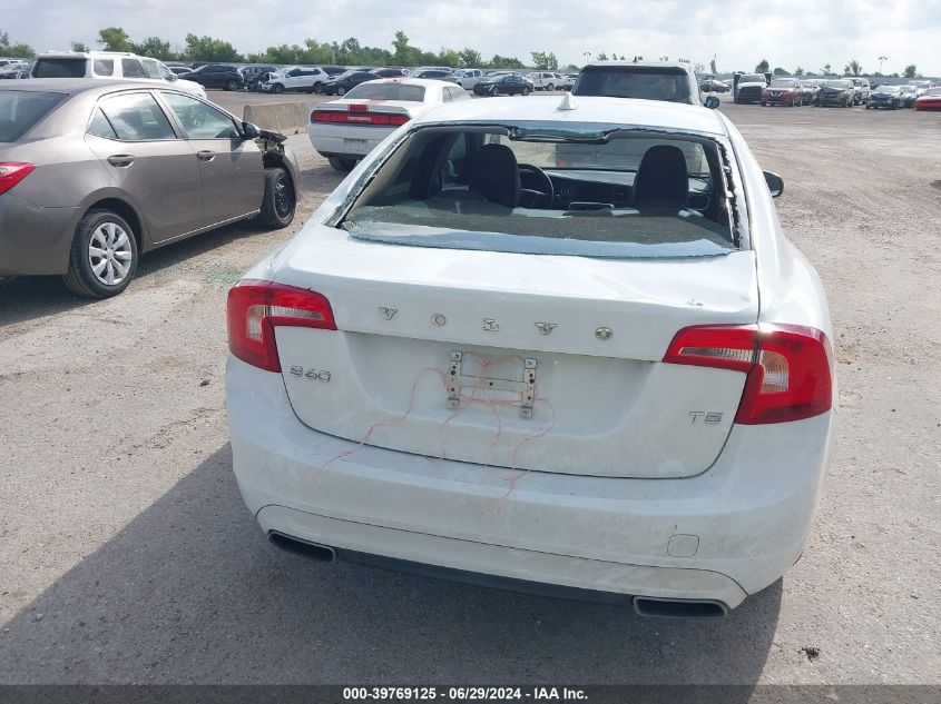 2016 Volvo S60 T5 Drive-E Premier VIN: YV126MFK5G2409725 Lot: 39769125