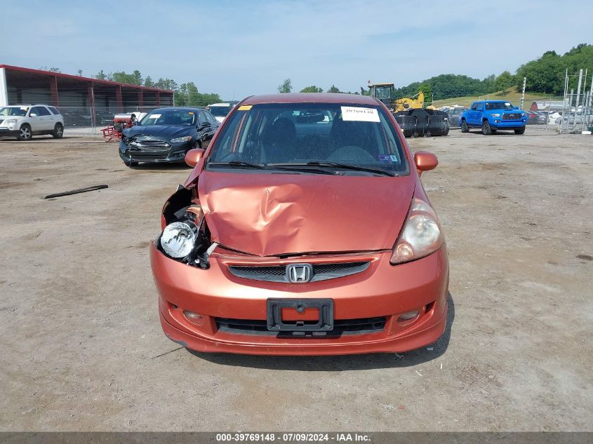 2008 Honda Fit Sport VIN: JHMGD38628S040351 Lot: 39769148