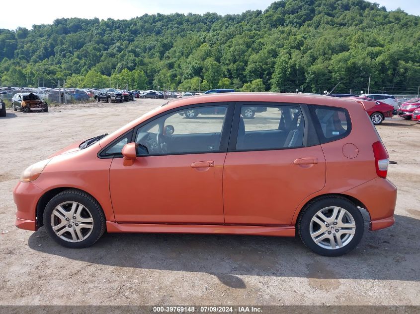 2008 Honda Fit Sport VIN: JHMGD38628S040351 Lot: 39769148