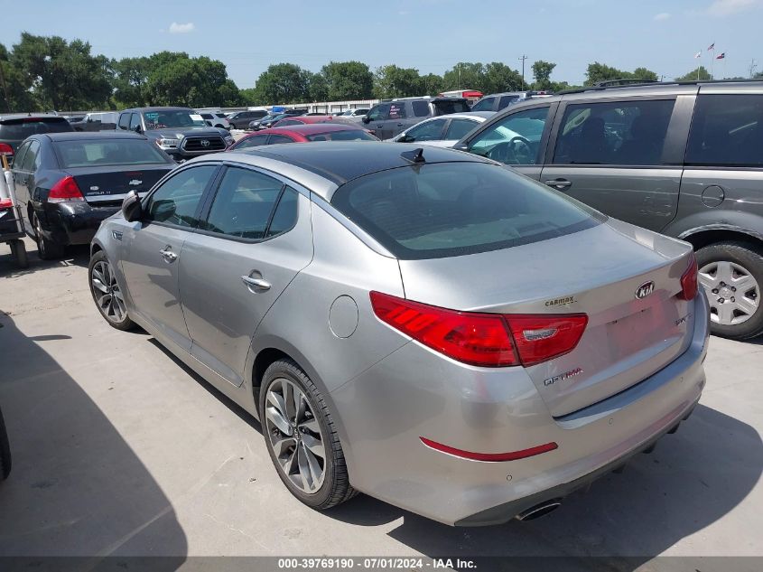 2015 Kia Optima Sx Turbo VIN: 5XXGR4A62FG409235 Lot: 39769190