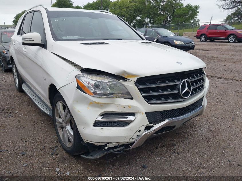 2012 Mercedes-Benz Ml 350 Bluetec 4Matic VIN: 4JGDA2EB2CA026050 Lot: 39769263